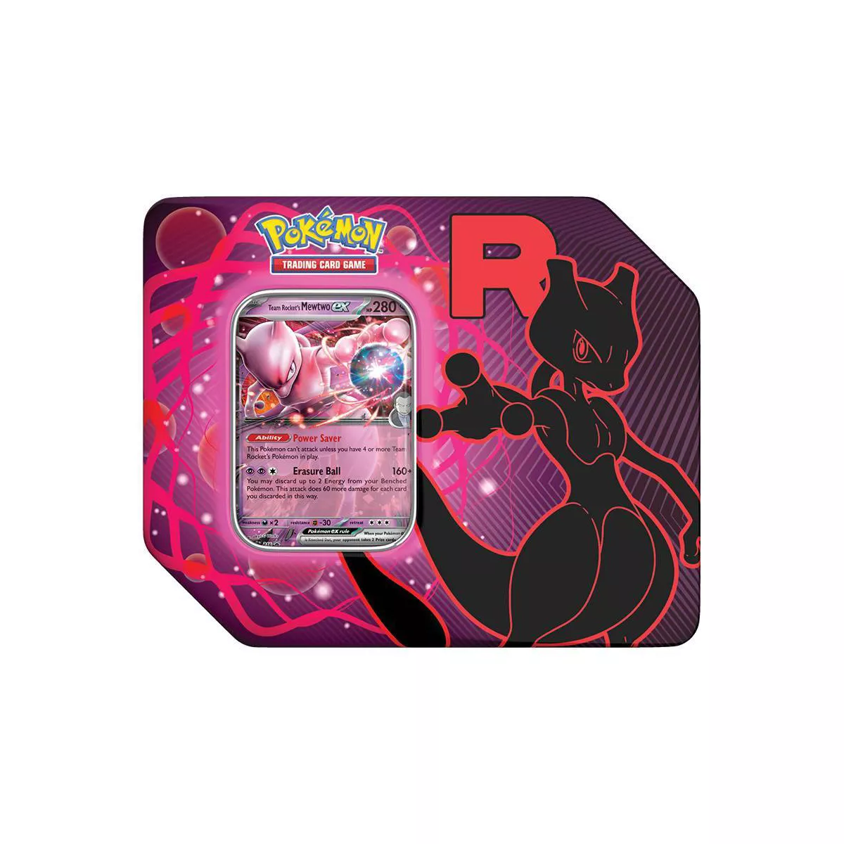 Pokémon Trading Card Game: Team Rocket Tin - Mewtwo