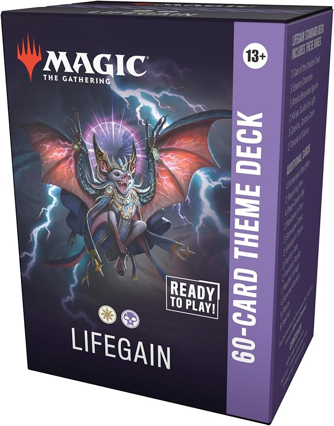 Magic: The Gathering 60-Card Theme Deck - Lifegain (1 Ready-to-Play Deck, 1 Deck Box, 5 Tokens)