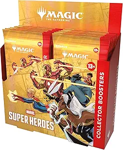Magic: The Gathering | Marvel Super Heroes Collector Booster Box | 12 Packs | Collectible Trading Card Game