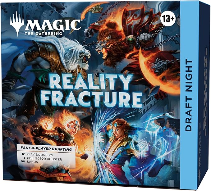Magic: The Gathering Reality Fracture Draft Night | 1 Collector Booster, 12 Play Boosters, 90 Lands, 10 Tokens