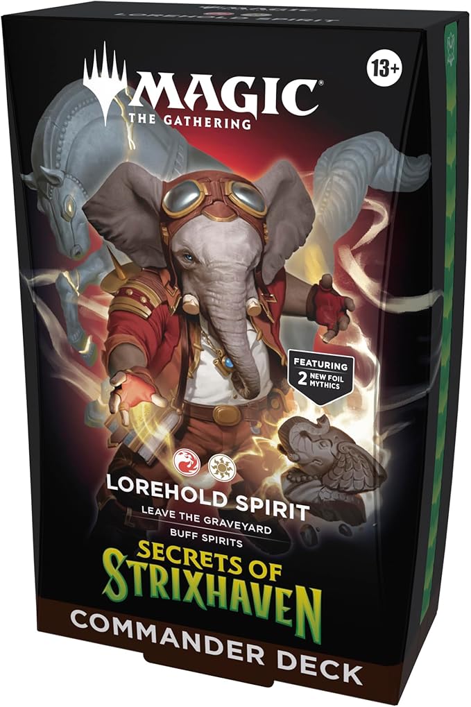 Magic: The Gathering Secrets of Strixhaven Commander Deck - Lorehold Spirit (100-Card Deck, Deck Box + Accessories)